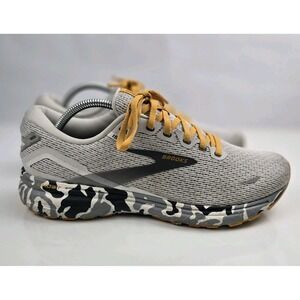 Brooks Ghost 15 Gray Sunflower Camo Men Running Shoes Medium D 1103931D110 Sz 10